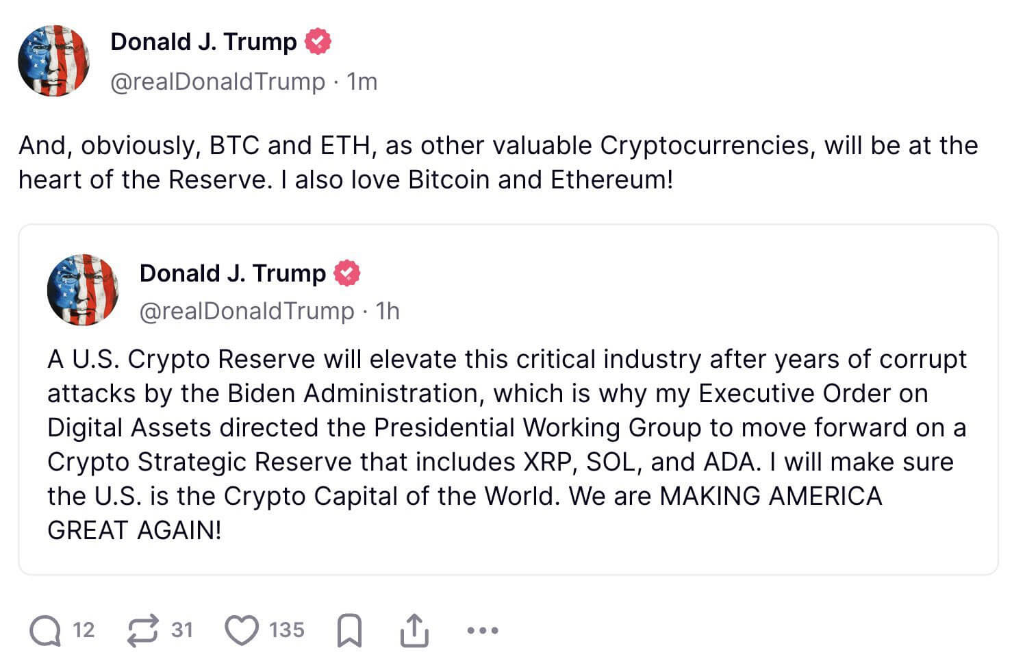 Trump crypto reserve